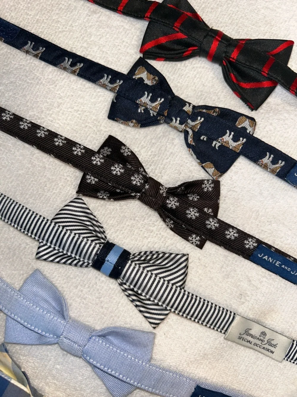 Janie and Jack Small Boy Bow Tie Set